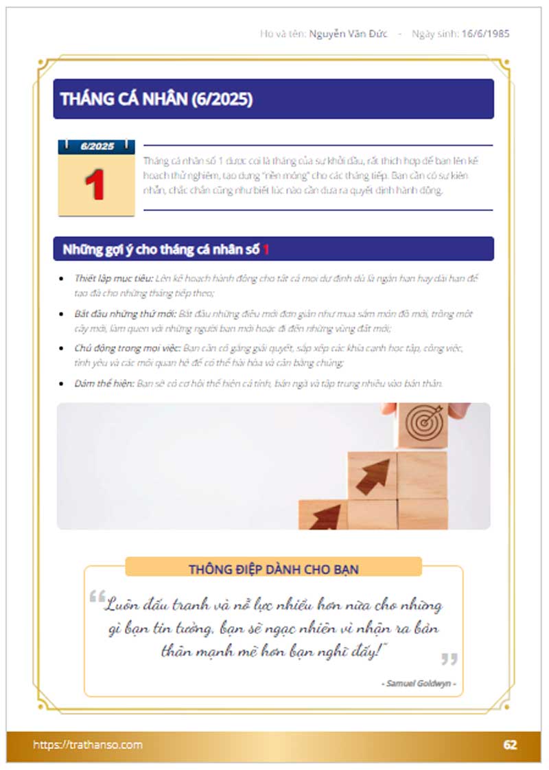 C/S Tháng cá nhân